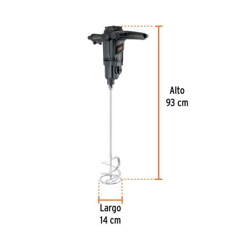 Mezcladora eléctrica 1500W, TRUPER INDUSTRIAL | MEZ-150N | 101519
