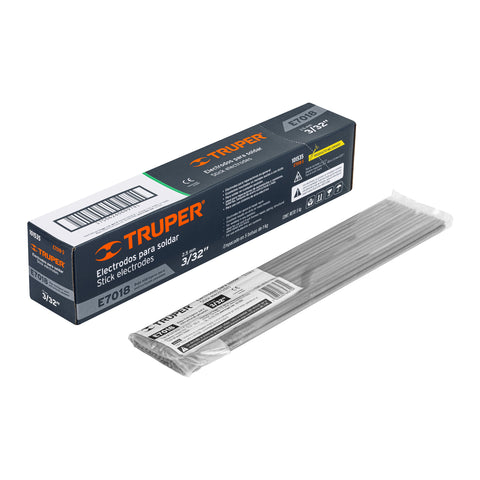 Bolsa con 1 kg de electrodos 7018 de 3/32', Truper | E7018-3 | 101535