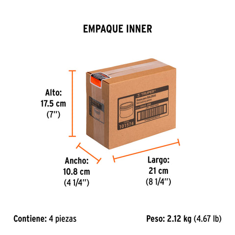 Grasa automotriz, base bentona, 450 g, Truper | GRAS-45B | 101574