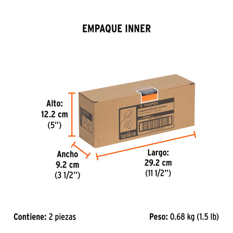 Cargador / mantenedor de 1 A para baterías de 6/12V, TRUPER | CARBA-1 | 101610