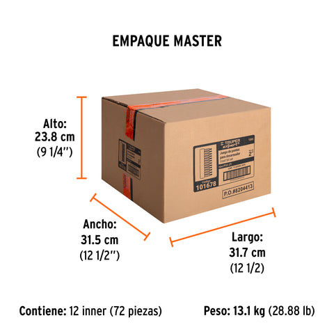 Juego de 12 puntas torx combinadas largo 2', Truper Expert | P12-2T | 101678