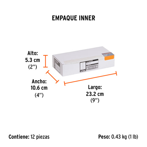 Blíster con 2 lápices de 18 cm para carpintero, Truper | LAP-18 | 101686