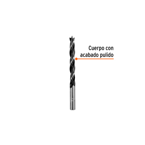 Broca con punta centradora para madera 5/16', TRUPER | BM-5/16 | 101693