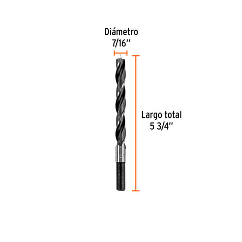Broca con punta centradora para madera 7/16', TRUPER | BM-7/16 | 101695