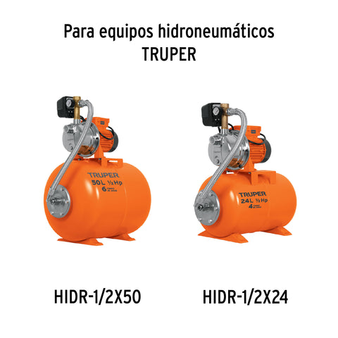 Manómetro para equipos hidroneumáticos, TRUPER | MANO-HIDR | 101712