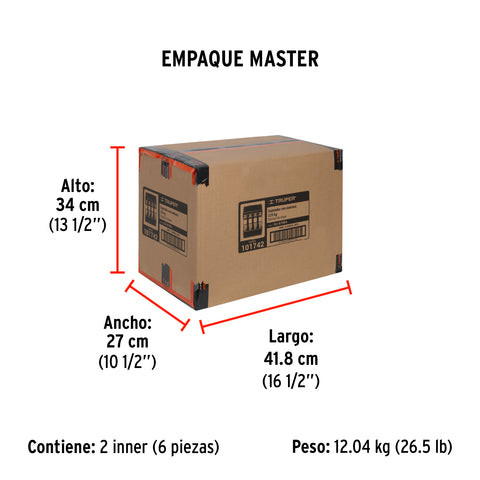 Juego de 4 sujetadores con matraca carga máxima 675 kg | SU-675R4 | 101742