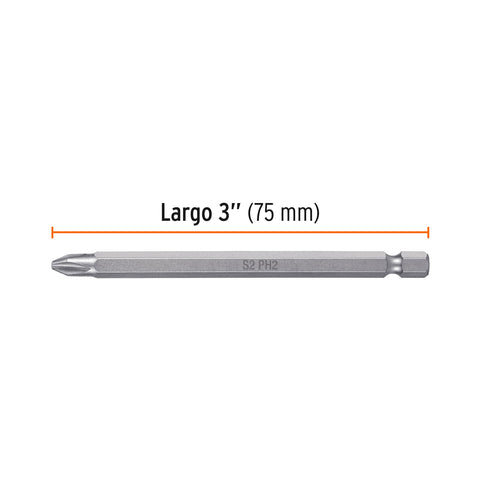 Estuche con 5 puntas de cruz PH2 largo 4', Truper Expert | PUDE-1402 | 101812