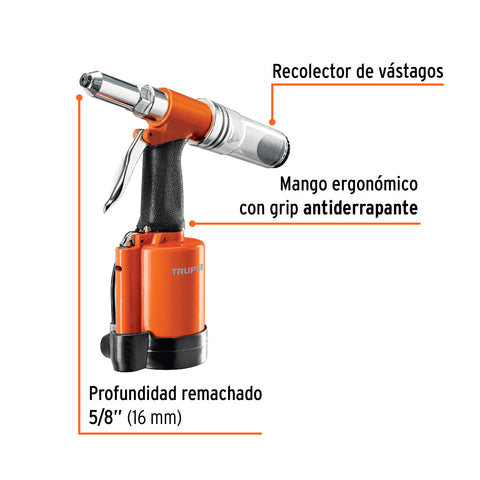 Remachadora neumática 3/16', Truper | TPN-883-2 | 101896