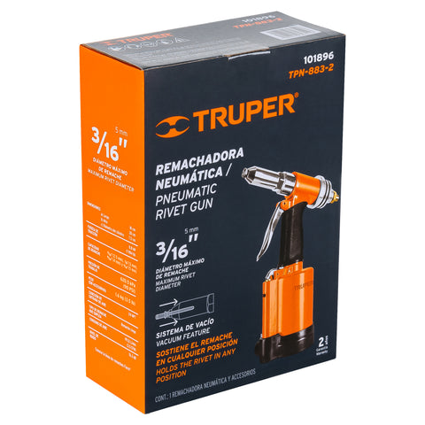Remachadora neumática 3/16', Truper | TPN-883-2 | 101896