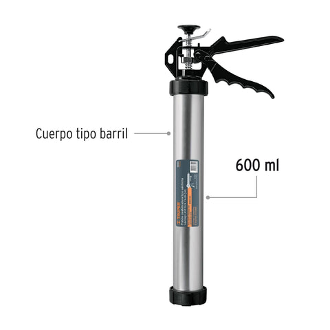 Pistola calafateadora para salchicha de 600 ml, TRUPER | PICA-S | 101931