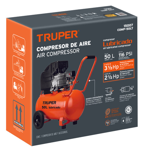 Caja de empaque de repuesto para COMP-50LT, Truper | CJ-COMP-50LT | 101937