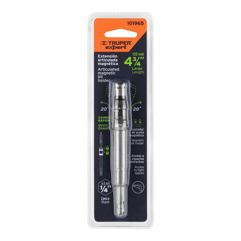 Extensión magnética articulada 4 3/4', para puntas, EXPERT | PUDE-90120 | 101965