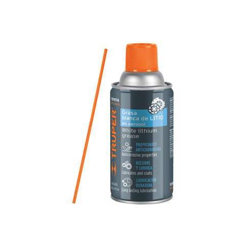 Grasa blanca de litio en aerosol 295 ml, Truper | WT-300GL | 101974