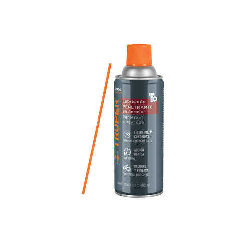 Lubricante penetrante en aerosol 400 ml, Truper | WT-400SP | 101976