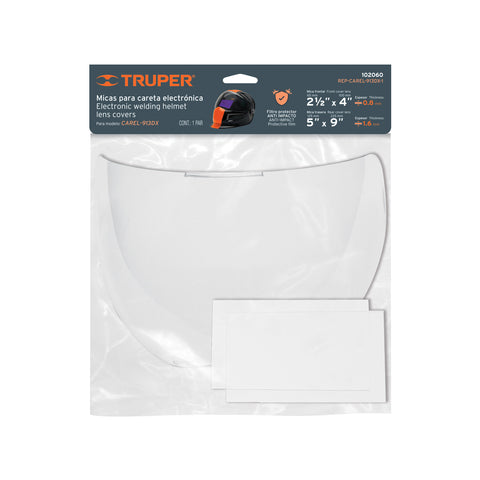 Bolsa c/2 micas para careta CAREL-913DX (2021), TRUPER | REP-CAREL-913DX-1 | 102060