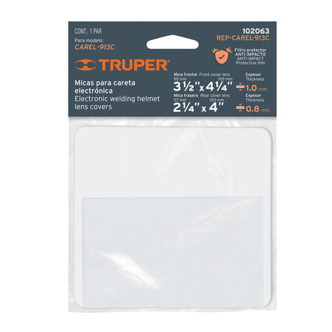 Bolsa c/2 micas para careta CAREL-913C, TRUPER | REP-CAREL-913C | 102063