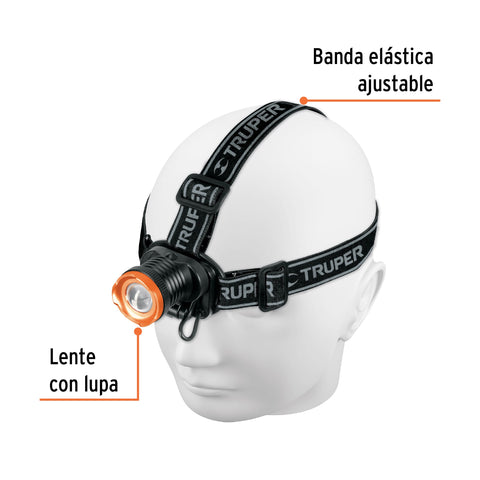 Linterna de minero LED 80 lm, recargable, TRUPER EXPERT | LI-CA-80R | 102129