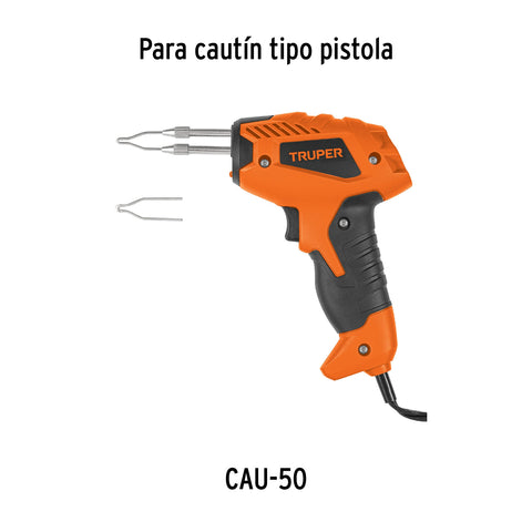 Juego de 2 puntas para cautín tipo pistola CAU-50, Truper | R-CAU-50 | 102173