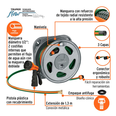 Combo manguera MAN-20X1/2RE, PORMA-50 y pistola PR-409 | COMBO-301 | 102208