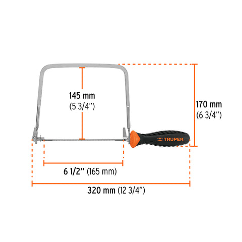 Arco calador con 5 seguetas de 6-1/2', Truper | ACA-6X | 10221