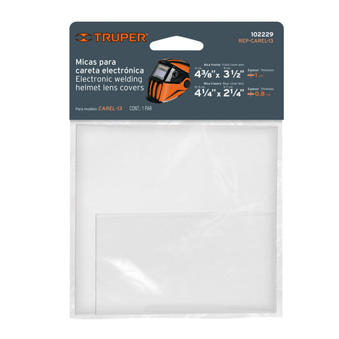 Bolsa c/2 micas para careta CAREL-13, TRUPER | REP-CAREL-13 | 102229