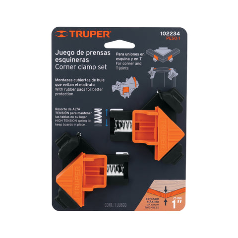 Juego de 2 prensas esquineras de 1', Truper | PESQ-1 | 102234