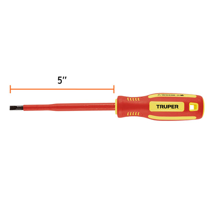 Desarmador dieléctrico plano 7/32' x 5', Truper | DR-7/32X5D | 102242
