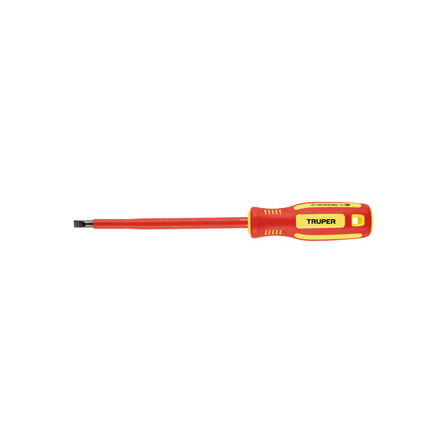 Desarmador dieléctrico plano 1/4' x 6', Truper | DR-1/4X6D | 102243
