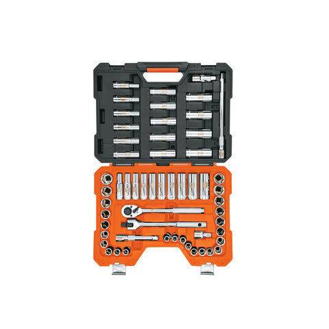Juego de 56 herramientas cuadro 1/2' std y mm para mecánico | JD-1/2X56MP | 102261