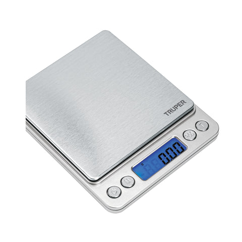 Báscula electrónica de precisión, de bolsillo, 500 g, Truper | BASE-05B | 102316