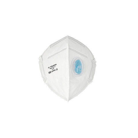 Respirador plegable N95 con válvula para partículas, Truper | MAS-PLE-V | 102336