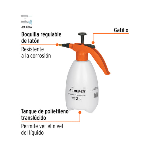 Fumigador de 2 litros doméstico, Truper | FDO-2 | 10235
