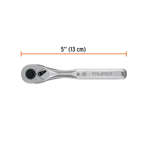 Matraca liberación rápida 72 dientes, cuadro 1/4', Truper | M-1472 | 102369