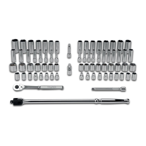 Juego de 73 herramientas cuadro 3/8' std y mm para mecánico | JD-3/8X73MP | 102389
