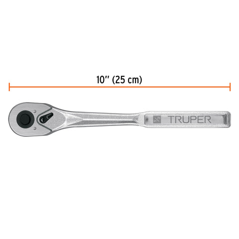 Matraca liberación rápida 72 dientes, cuadro 1/2', Truper | M-1272 | 102401