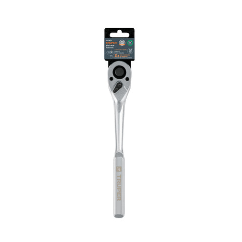 Matraca liberación rápida 72 dientes, cuadro 1/2', Truper | M-1272 | 102401