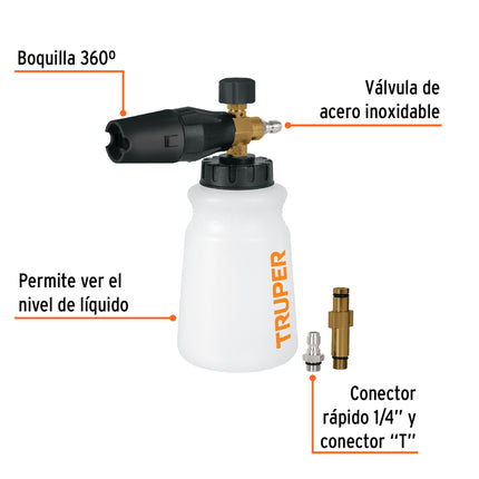 Dispensador con cañon lanza espuma para hidrolavadora | SOAP-HC | 102403