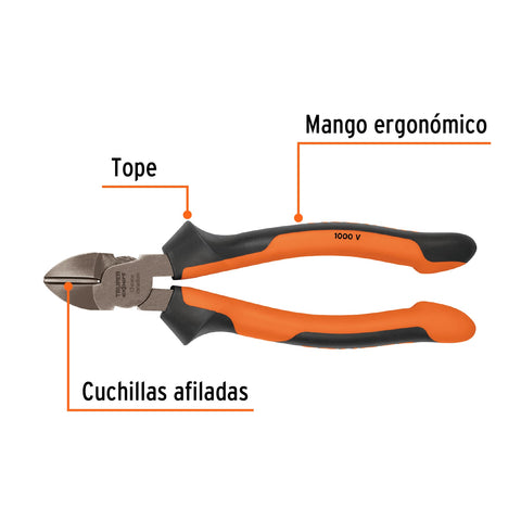 Pinza corte diagonal 8' alta palanca, Comfort Grip, Expert | T202-8X | 102428