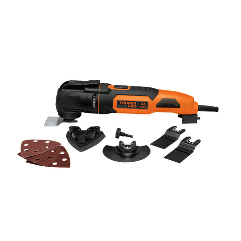 Multiherramienta 350W con 9 accesorios, TRUPER PRO | MULH-35A | 102429
