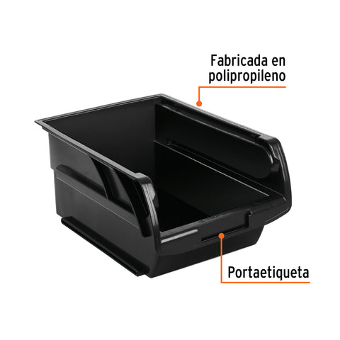 Gaveta apilable #3.5 de plástico, 29 x 19 x 13 cm, TRUPER | GAV-3.5 | 102437