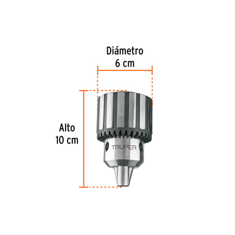 Broquero 5/8' con llave para TAPI-13, 15 y 17,TRUPER | BRO-5/8TP | 102489