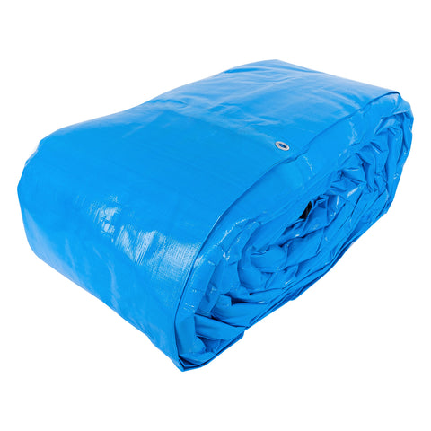 Lona de polietileno reforzada 9x14 m, azul, 180g/m2, TRUPER | LT-914Z | 102577