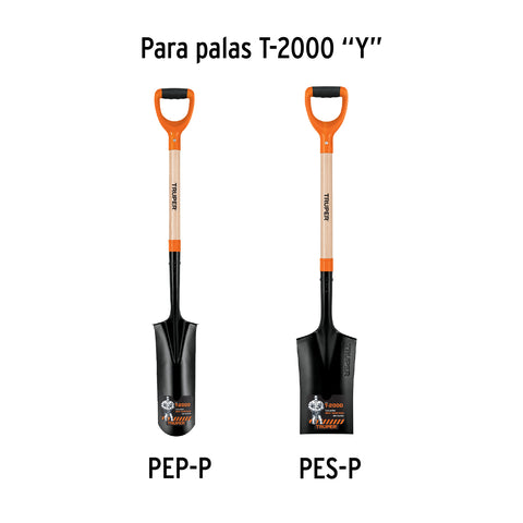 Mango de reposición para pala T-2000, puño recto 'Y', 26? | MG-PY-R | 102604