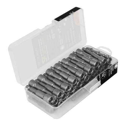 Estuche con 50 dados magnéticos de 3/8' largo 2-1/2', Expert | PUDE-9027-50 | 102613