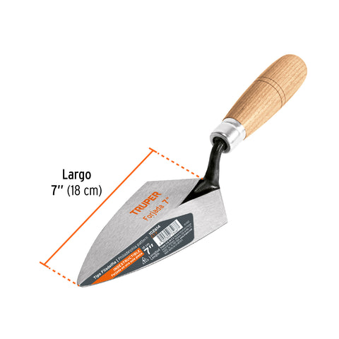 Cuchara para albañil 7' forjada tipo Filadelfia, TRUPER | CT-7 | 102614