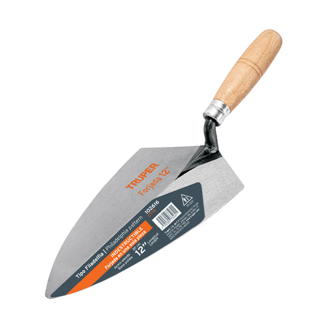 Cuchara para albañil 12' forjada tipo Filadelfia, TRUPER | CT-12 | 102616