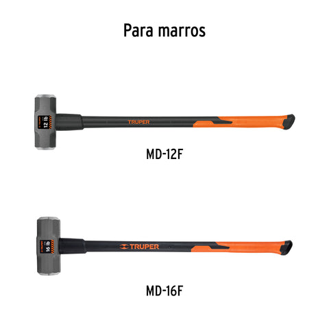 Mango de fibra d/vidrio para marros de 6 a 16 lb, 36',Truper | MG-MD-6/16F | 102675