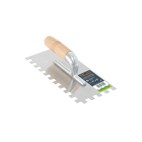 Llana 11' dentado cuadrado 1/2', 6 remaches, mgo madera | LLM-6CG | 102703