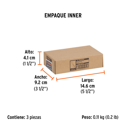 Broca para router, corte recto, 3/8' con balero, Truper | BROU-RB3/8X | 102721