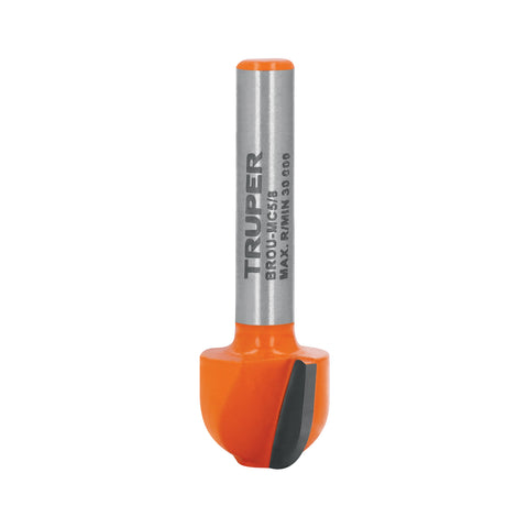 Broca para router, media caña, 5/8', Truper | BROU-MC5/8 | 102722